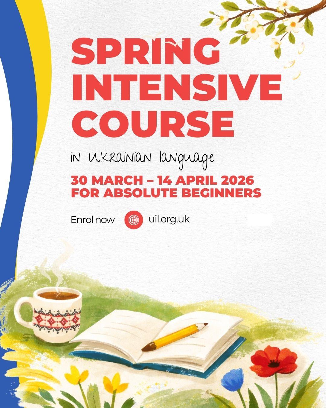 Beginner Ukrainian | Spring intensive course | Online